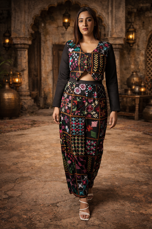 52 BAGH PHULKARI BLAZER SET