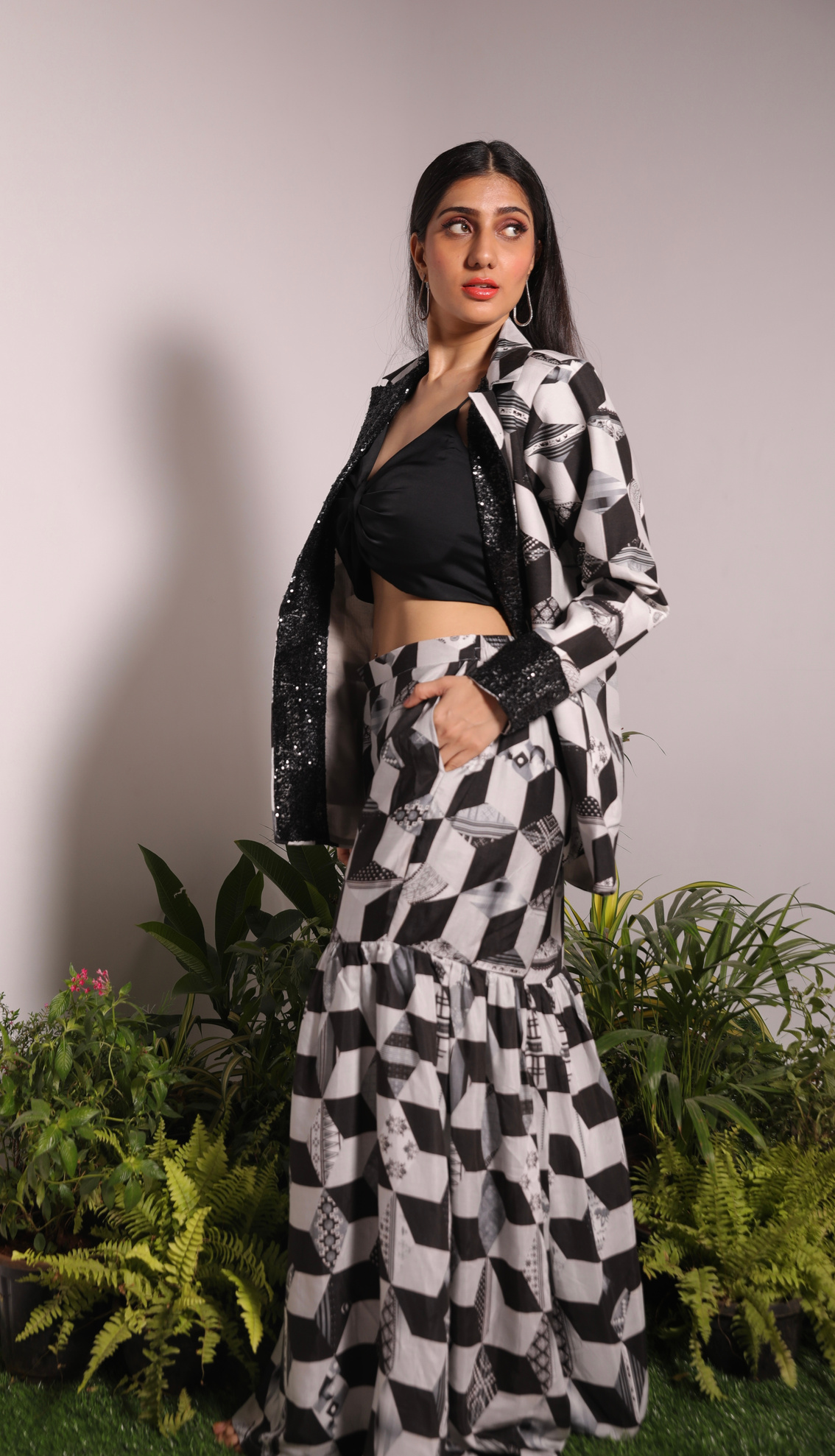 CUBE PRINT SHARARA SET