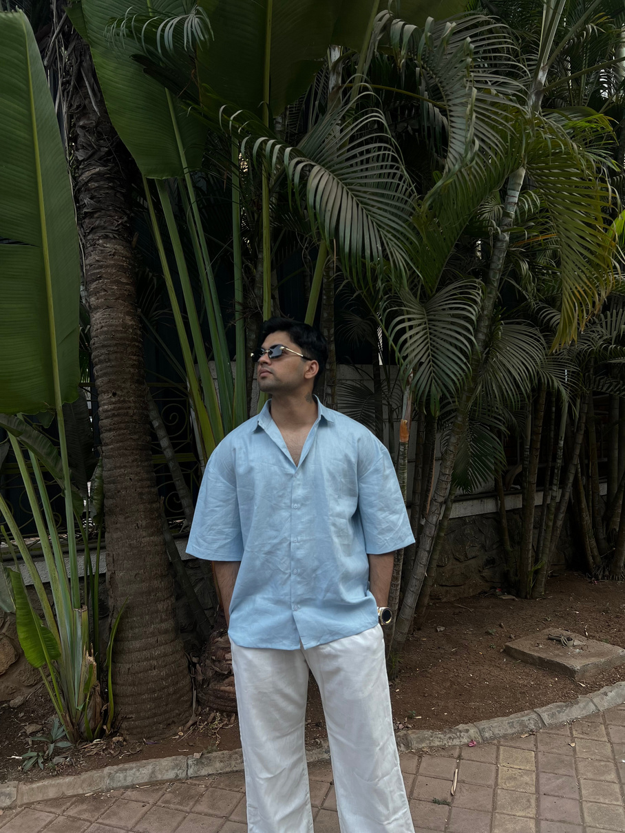 DROP SHOULDER HEMP SHIRT