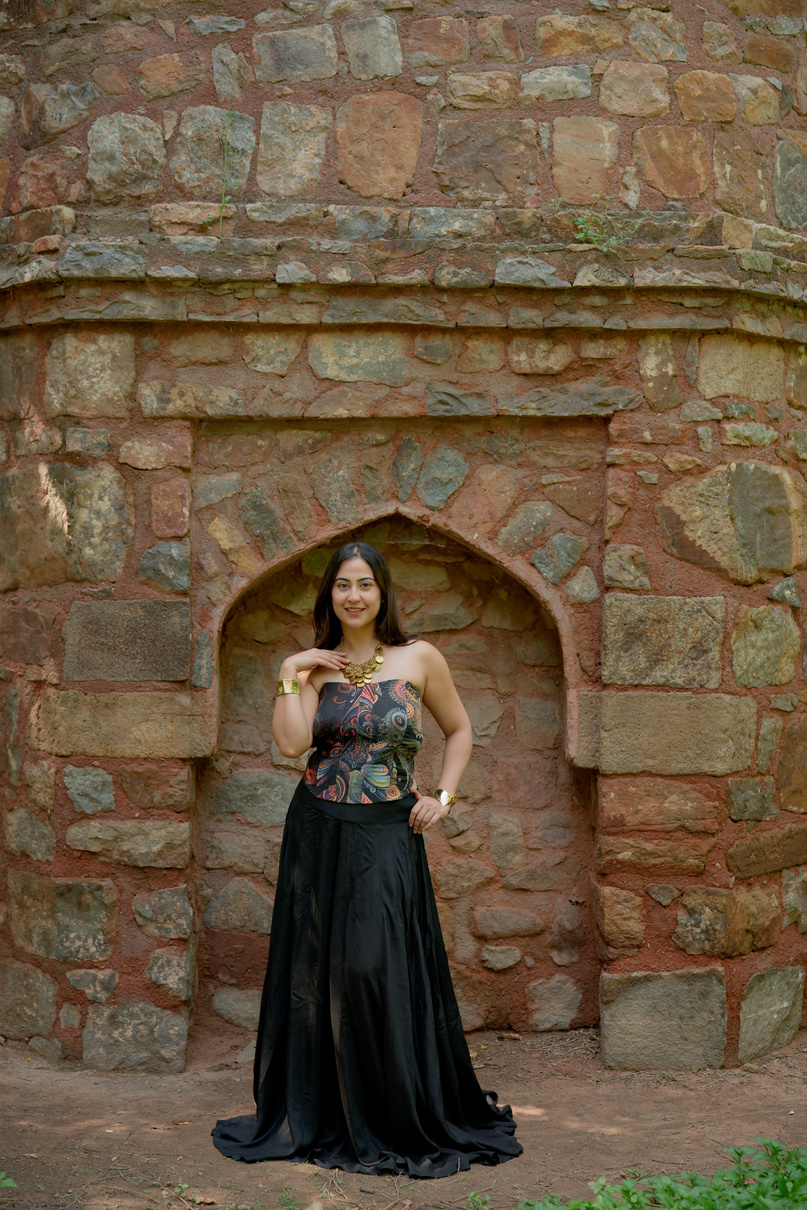 RAVEL PRINT CORSET SKIRT SET